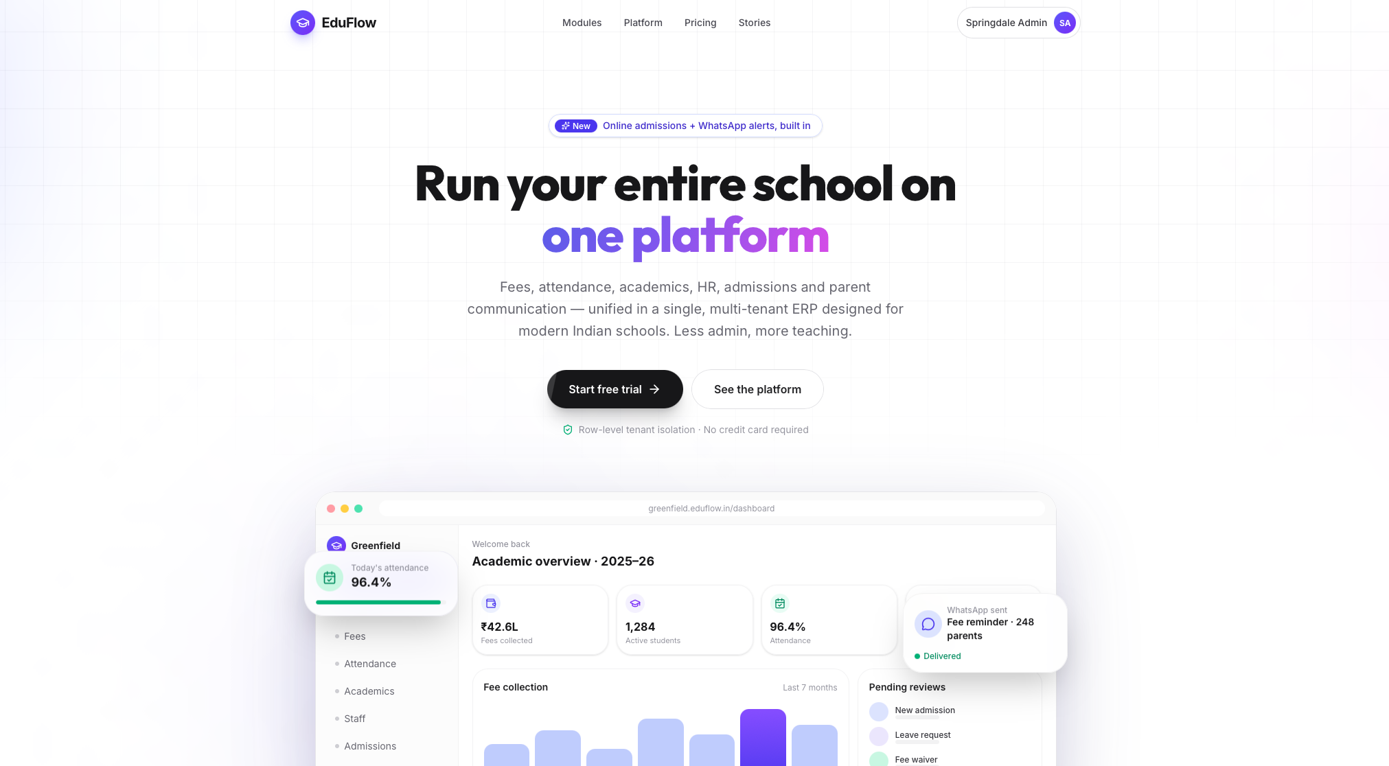EduFlow project preview