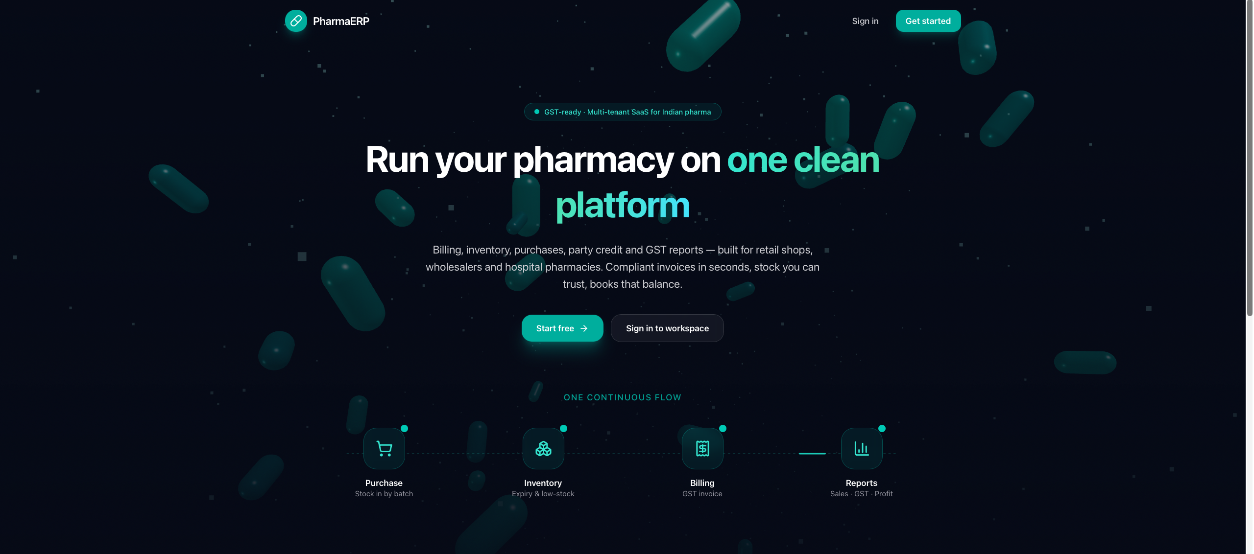 PharmaERP project preview